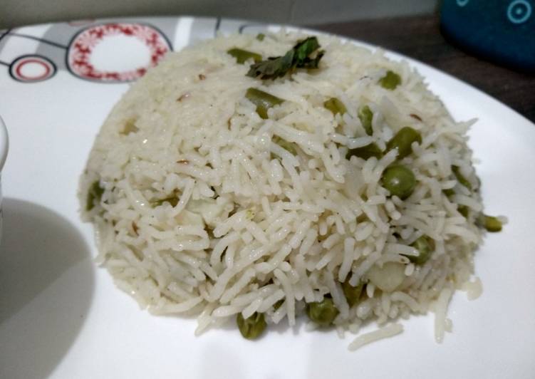 Simple Way to  White pulao