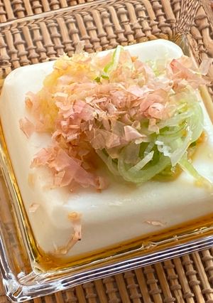 A picture of How we Japanese eat Tofu everyday.