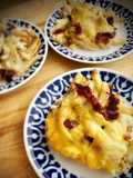 Patatas estilo Foster's con jamón y queso (en airfryer)