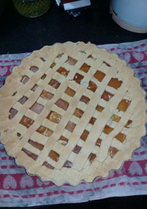 Una foto de Pasta frola de batata