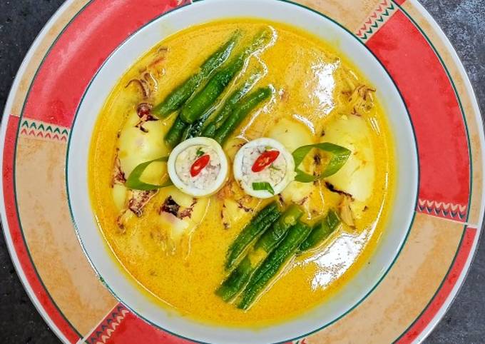 Resep Gulai Cumi Isi Tahu Telur Oleh Ary Azies - Cookpad