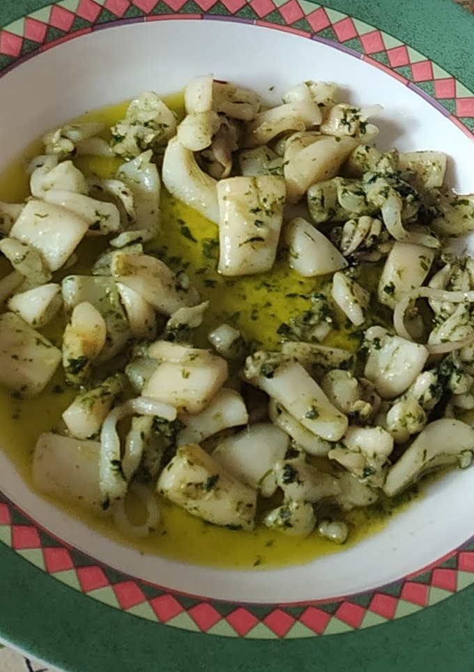 Una foto de Sepia al ajillo con Thermomix