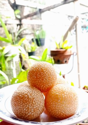 Foto resep Onde onde kacang ijo kupas lembut dan kokoh