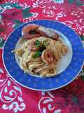 Fettuccine con gamberoni🦐