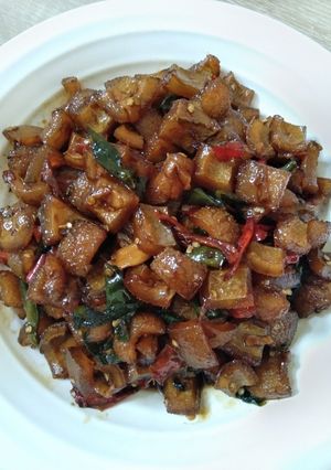 Foto resep Oseng Kikil Pedas Manis