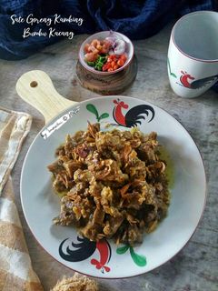 Foto resep Sate Goreng Kambing Bumbu Kacang