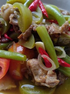 Foto resep Asem asem buncis daging