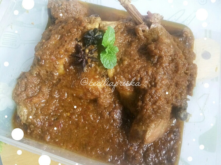 Ternyata begini lho! Cara mudah membuat Rendang Ayam Kampung Tulang Lunak dijamin sesuai selera