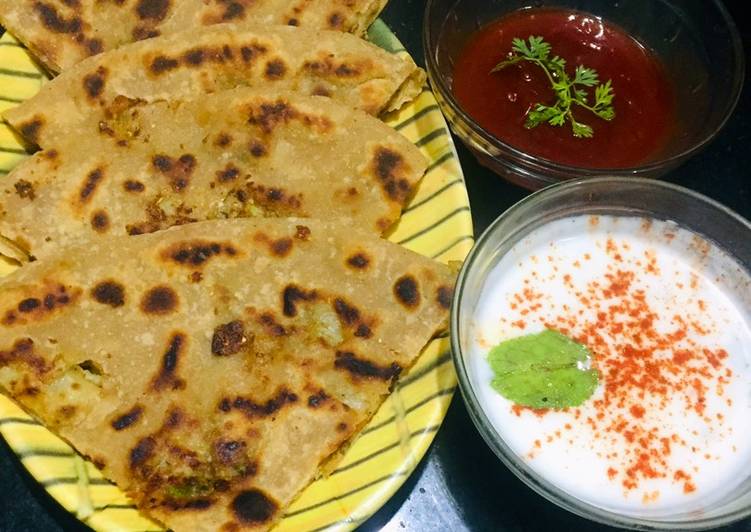 Recipe of Ultimate Aloo cheese paratha
