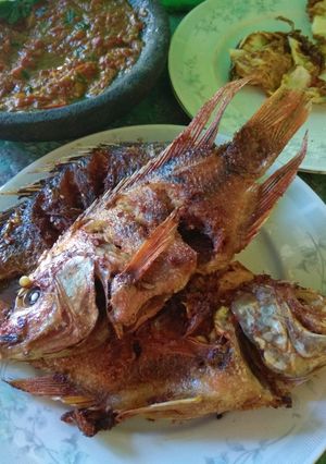 Foto resep Ikan nila merah goreng