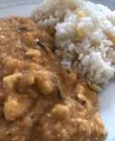 Guiso de quinua con queso y arroz