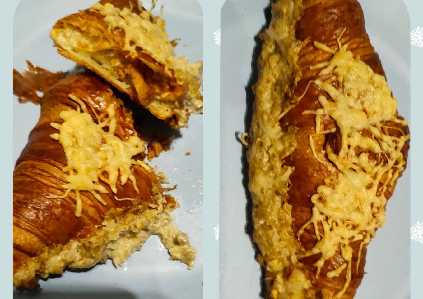 Croissants sauce champignons