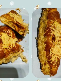 Une photo de Croissants sauce champignons