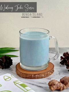 Foto resep Wedang Jahe Susu Bunga Telang