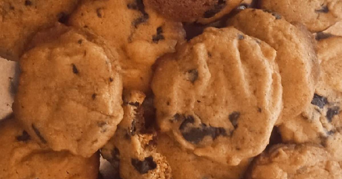 Resep Chocolate Cookies/ Chocolate Chips Cookies Tanpa Oven Dan Mixer ...