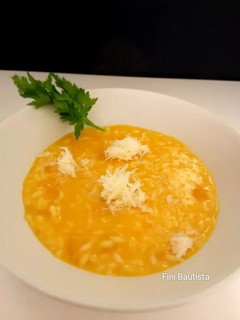 Una foto de Risotto de calabaza