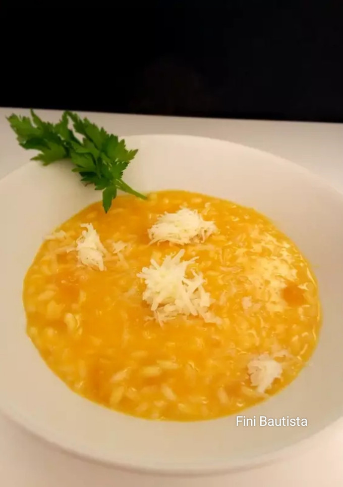 Una foto de Risotto de calabaza