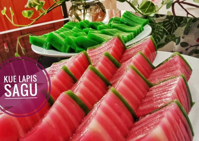 Resep KUE LAPIS SAGU KENYAL/RESEP KUE LAPIS ANTI GAGAL Oleh Mama Kinan ...