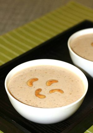 A picture of Caramel White Chocolate Palada Payasam.