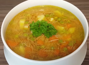 صورة لوصفة شوربة خضار فرنسية (المينيستروني)