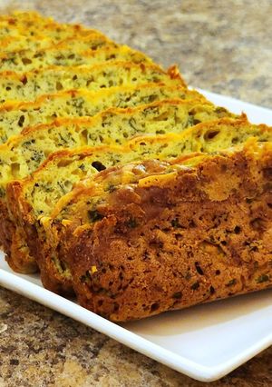 A picture of Cheese and Swiss Chard Bread.