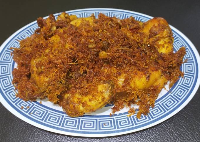 Resep Ayam goreng serundeng Laos Anti Gagal