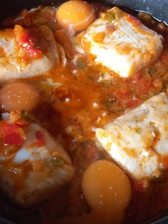 Una foto de 171. Lomos de merluza con huevos