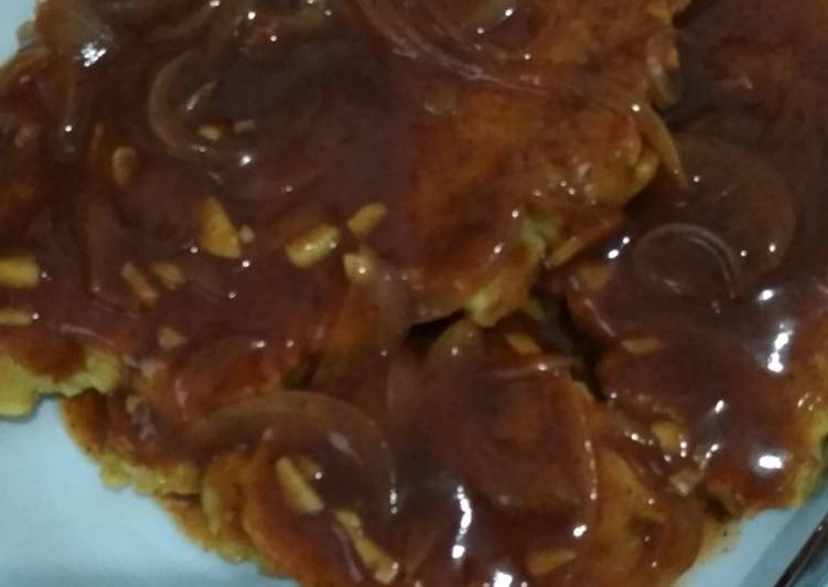 Steak tempe saus lada hitam