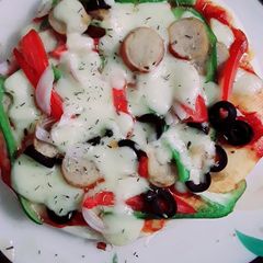 A picture of Sausages pizza.