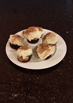 A picture of Tiramisu Inspired Cupcakes.