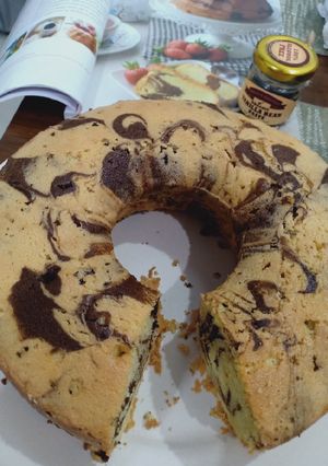 Foto resep Vanilla Choco Marble (marmer cake)