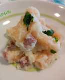 Pasta con crema di cavolfiore e mortandela