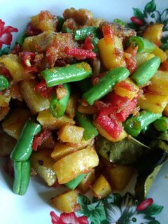 Foto resep Sambel goreng kentang buncis