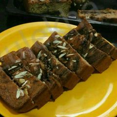 Chocolate filled whole wheat banana bread A picture of Chocolate filled whole wheat banana bread.