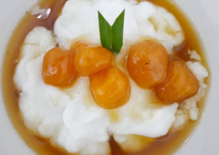 Bagaimana Menyiapkan Bubur sumsum lembut plus candil ubi Enak Banget