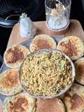 Blinis aux algues et rillettes de thon