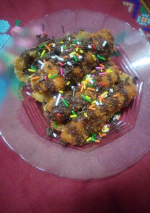 Foto resep Pisang pasir cokelat #bikinramadanberkesan