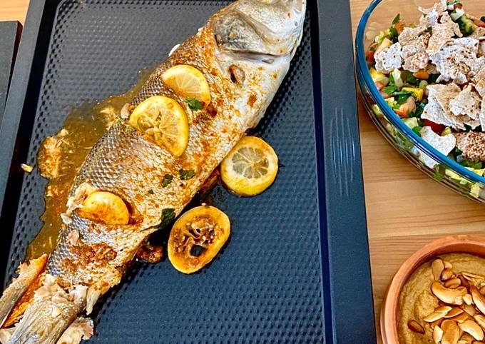 Recipe of Any-night-of-the-week Lebanese Samkeh Harra (spicy fish)