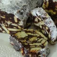 Una foto de Salame de chocolate, económico