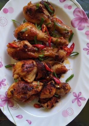 Foto resep Ayam panggang bumbu rujak
