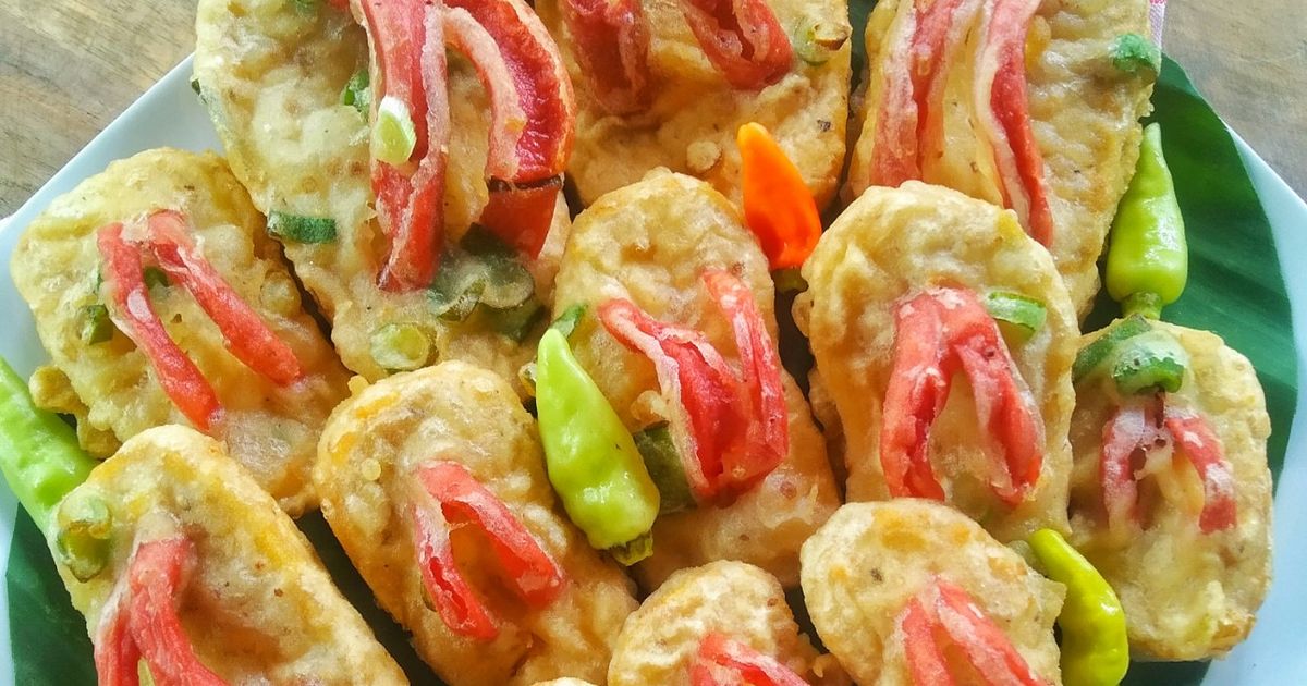 Sandal goreng (tempe mendoan)