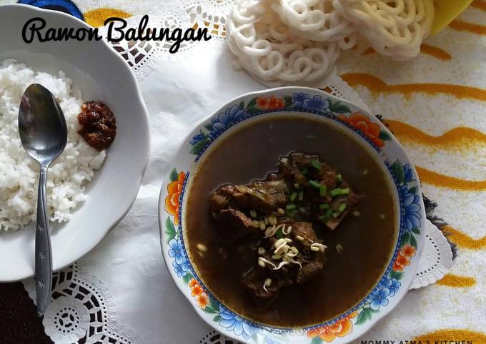 Rawon Balungan Original Lengkap dg Sambal 😍