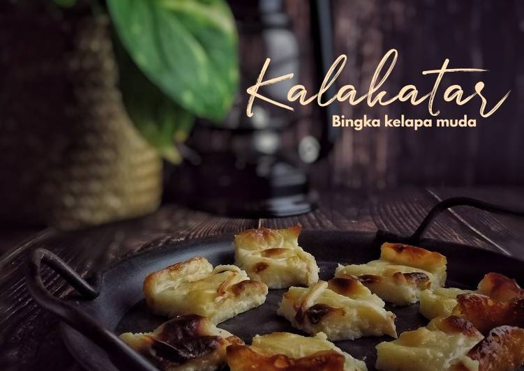 Resepi Kalakatar - Bingka Kelapa Muda yang Bergizi