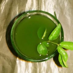 A picture of Lemon grass cocumber juice.