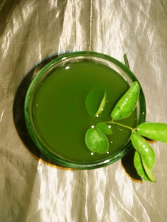 A picture of Lemon grass cocumber juice.