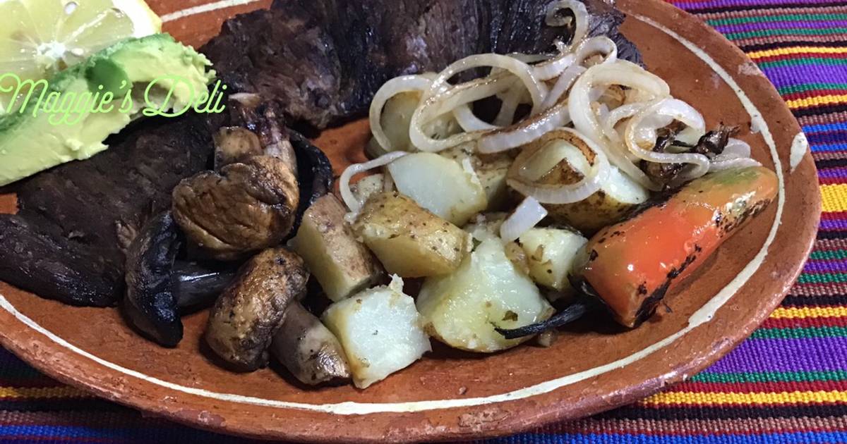 Arrachera. marinada en cerveza hecha en sartén Receta de Maggie- Cookpad