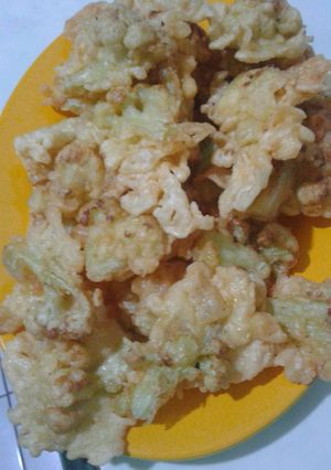 Foto resep Bunga/kembang kol tepung daun jeruk