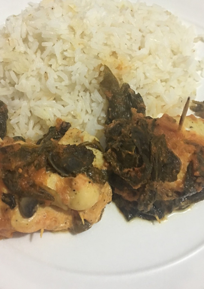 Una foto de Pechugas de pollo rellenas