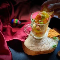 A picture of Mango salsa.
