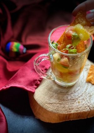 A picture of Mango salsa.
